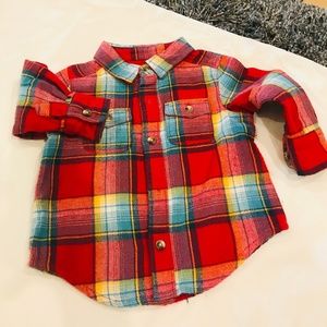 Old Navy Boy's Flannel Button Up Shirt